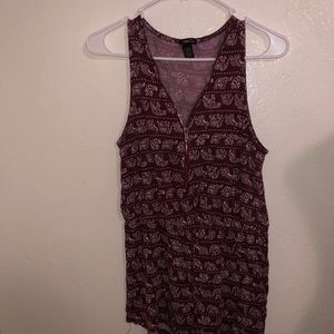 Burgundy Elephant Romper
